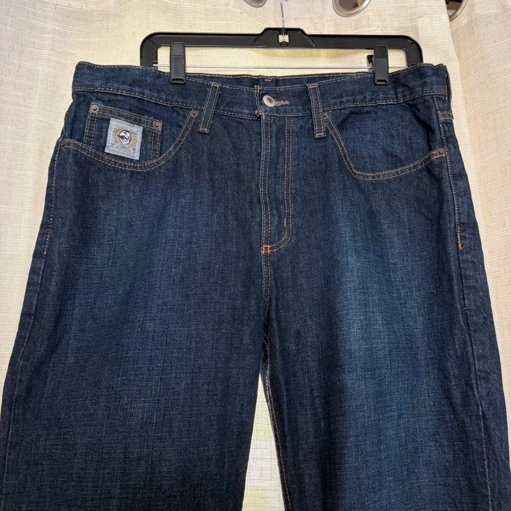 Cinch Silver Label Jeans 002 Rigid Dark Stone Straight Leg Men's Size 35x30